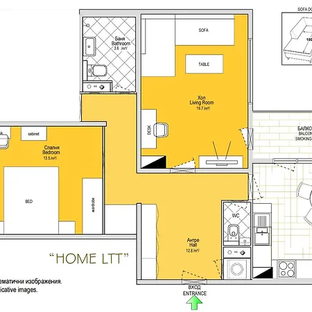 Ltt - Near Airport, Spacious, Sunny 公寓